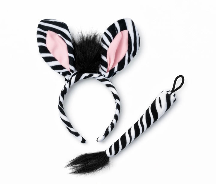 Zebra Headband and Tail