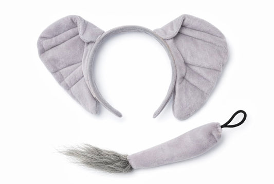Elephant Headband and Tail